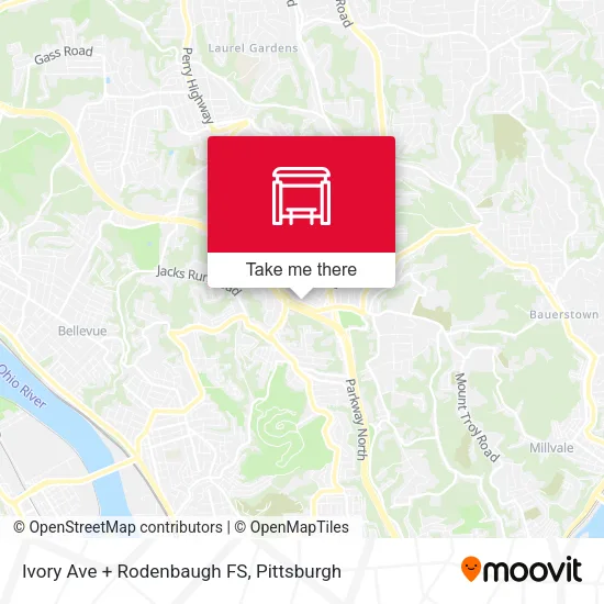 Mapa de Ivory Ave + Rodenbaugh FS