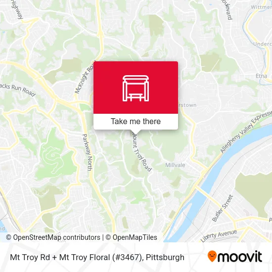 Mapa de Mt Troy Rd + Mt Troy Floral (#3467)