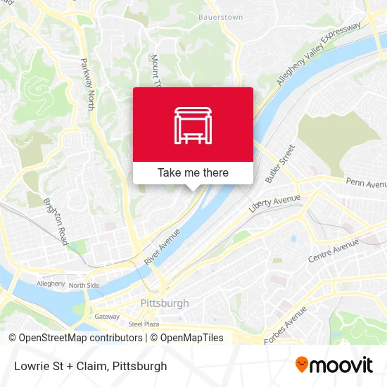 Lowrie St + Claim map