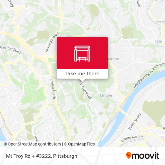 Mapa de Mt Troy Rd + #3222
