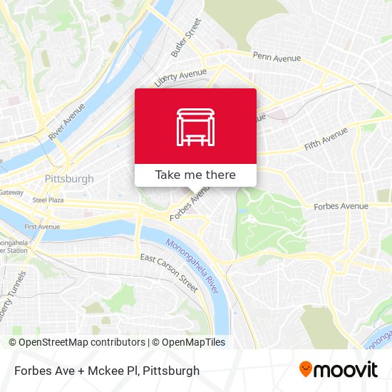 Mapa de Forbes Ave + Mckee Pl