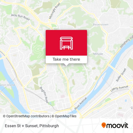 Mapa de Essen St + Sunset