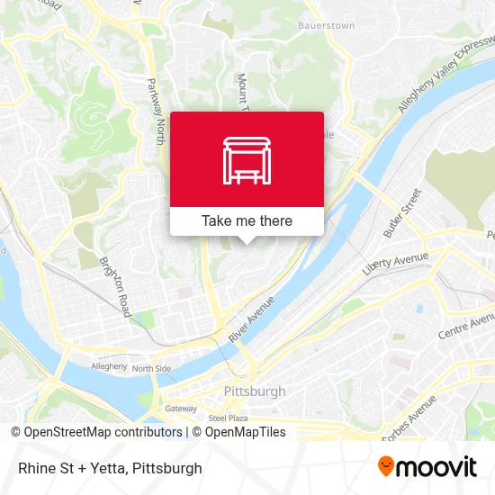 Rhine St + Yetta map