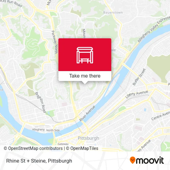 Mapa de Rhine St + Steine