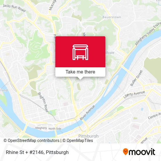 Rhine St + #2146 map