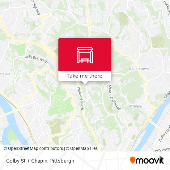 Colby St + Chapin map