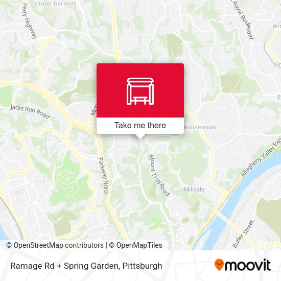 Mapa de Ramage Rd + Spring Garden