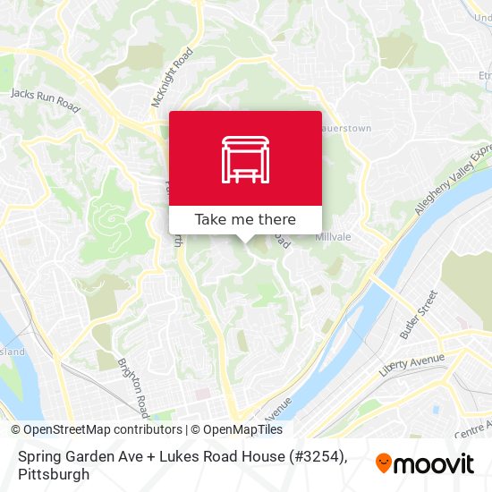 Mapa de Spring Garden Ave + Lukes Road House (#3254)