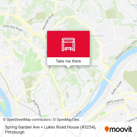 Spring Garden Ave + Lukes Road House (#3254) map