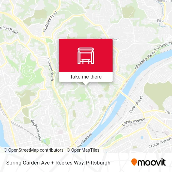 Mapa de Spring Garden Ave + Reekes Way