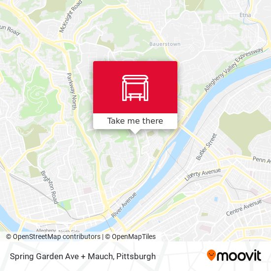 Spring Garden Ave + Mauch map