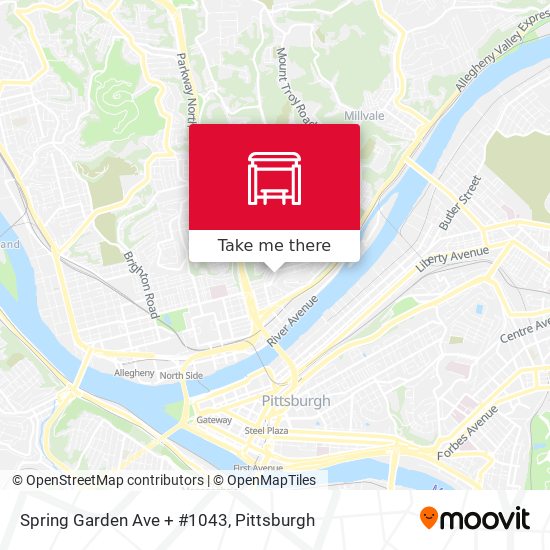 Spring Garden Ave + #1043 map