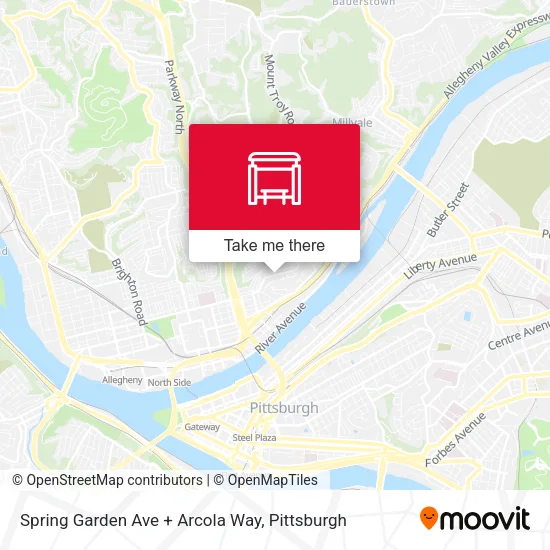 Mapa de Spring Garden Ave + Arcola Way