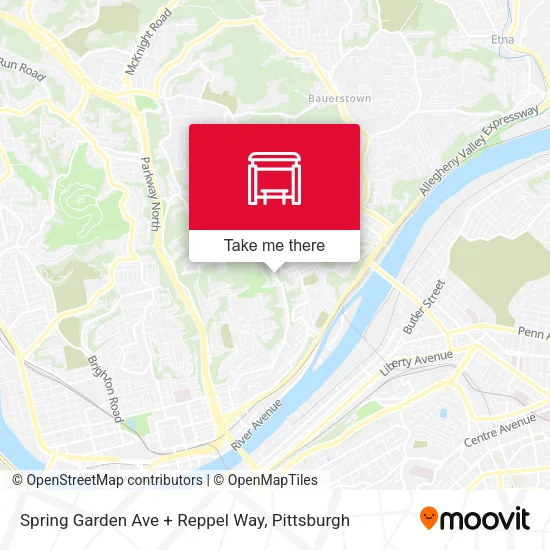 Spring Garden Ave + Reppel Way map