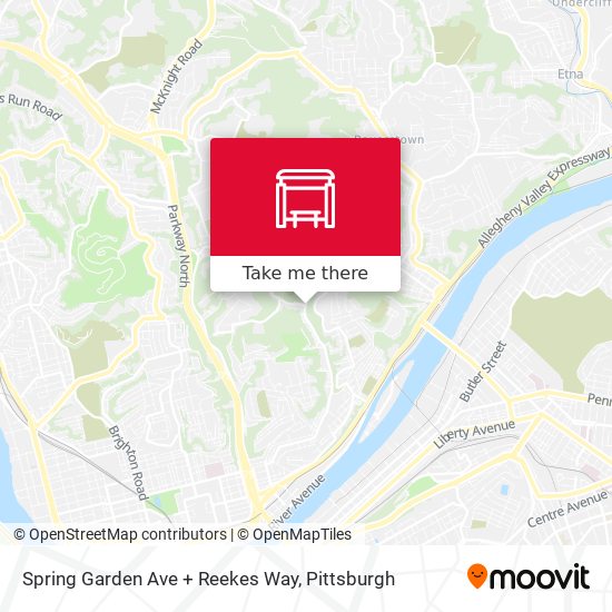 Spring Garden Ave + Reekes Way map