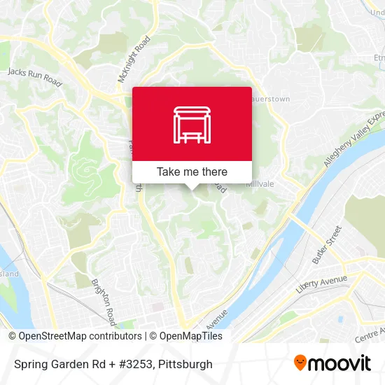 Mapa de Spring Garden Rd + #3253