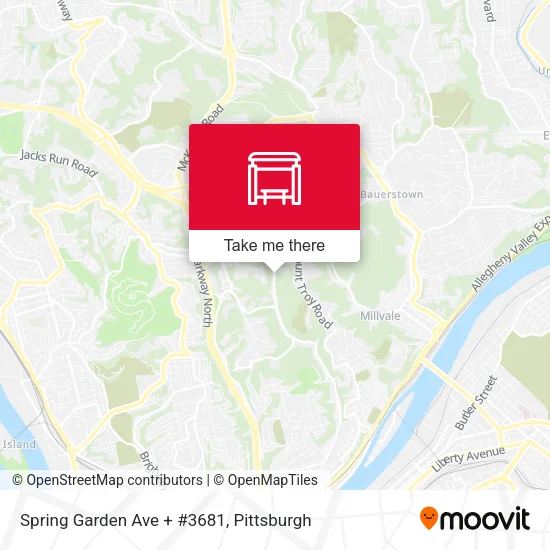 Mapa de Spring Garden Ave + #3681