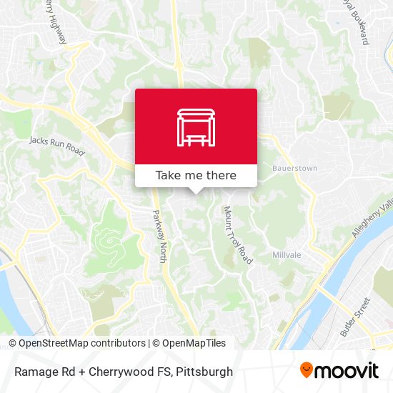 Ramage Rd + Cherrywood FS map