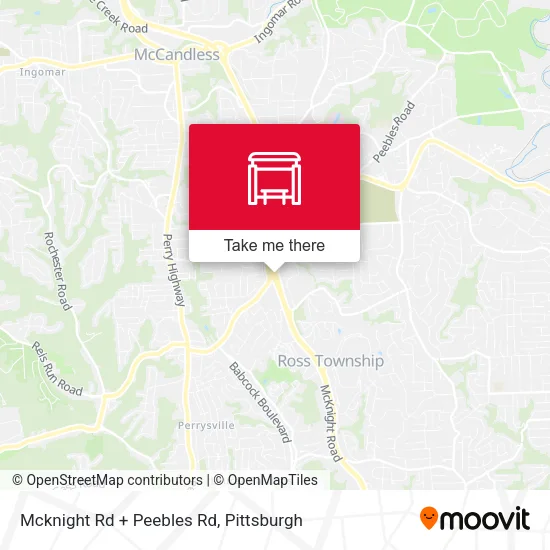 Mapa de Mcknight Rd + Peebles Rd