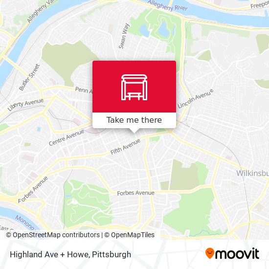 Highland Ave + Howe map