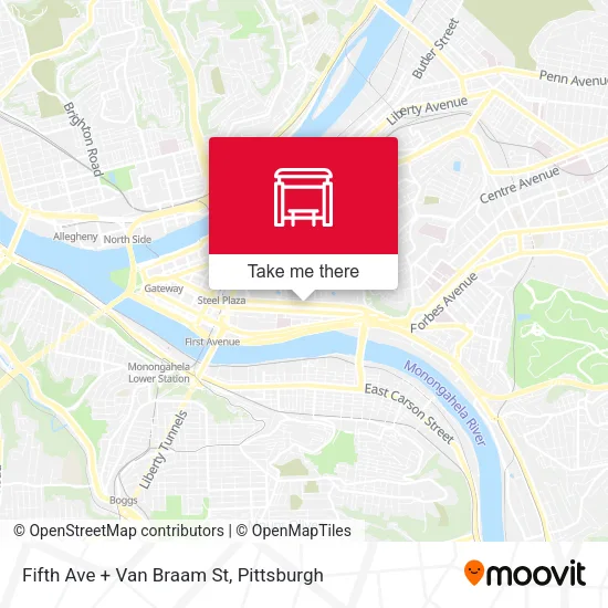 Fifth Ave + Van Braam St map