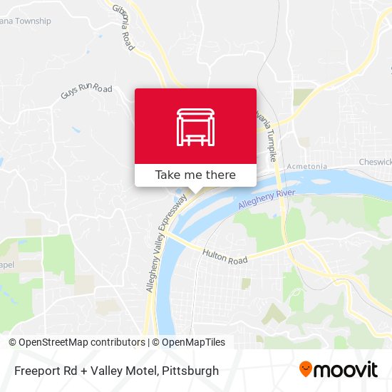 Mapa de Freeport Rd + Valley Motel