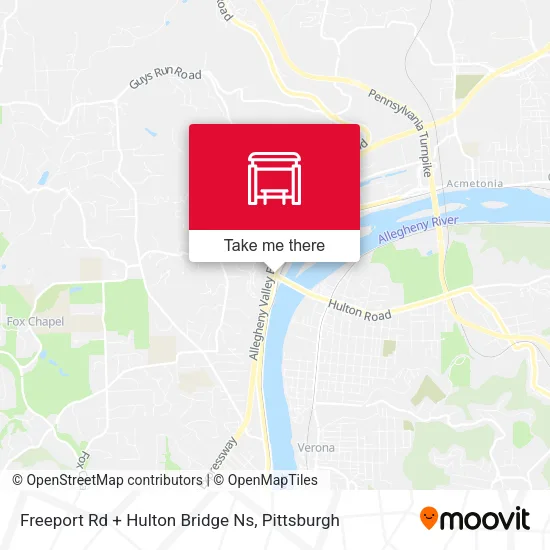 Mapa de Freeport Rd + Hulton Bridge Ns