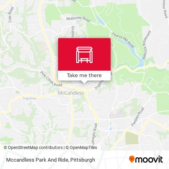Mccandless Park And Ride map