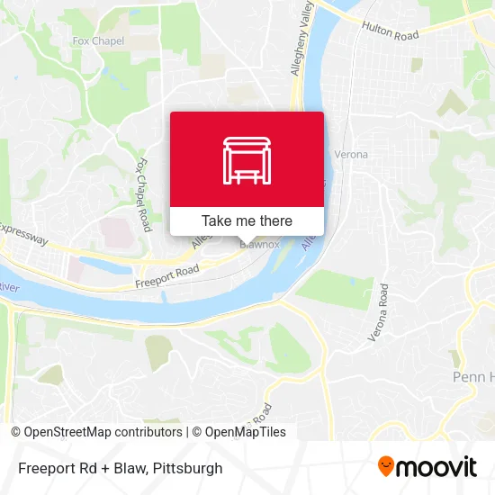 Mapa de Freeport Rd + Blaw