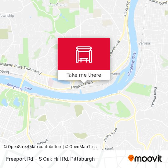 Mapa de Freeport Rd + S Oak Hill Rd