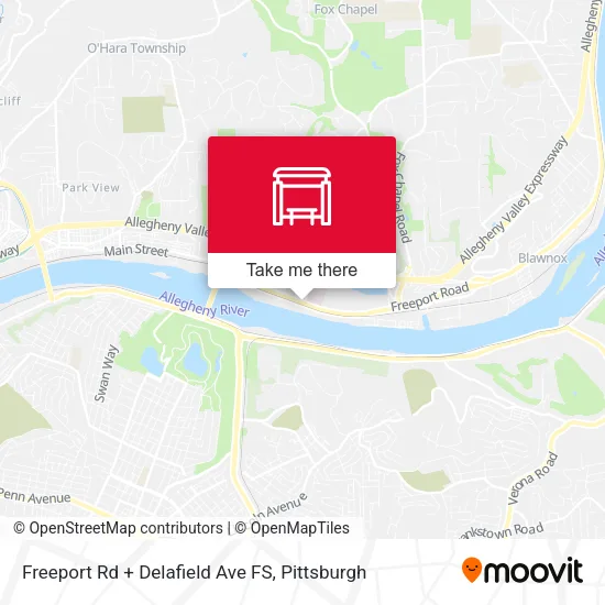 Freeport Rd + Delafield Ave FS map