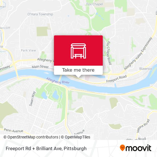Mapa de Freeport Rd + Brilliant Ave