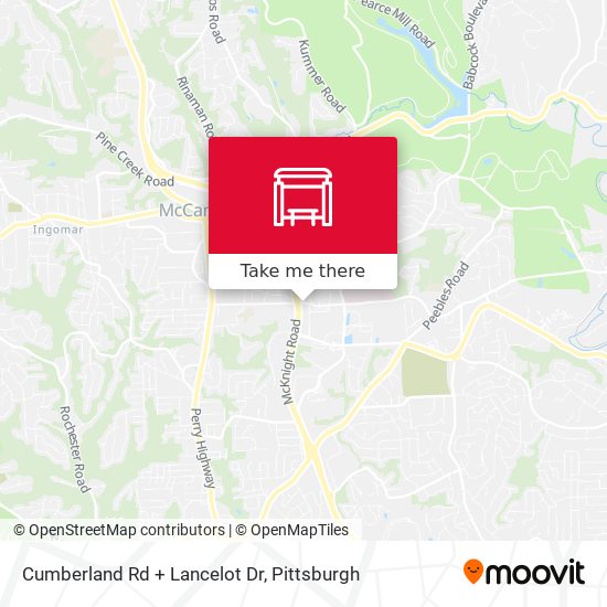 Mapa de Cumberland Rd + Lancelot Dr