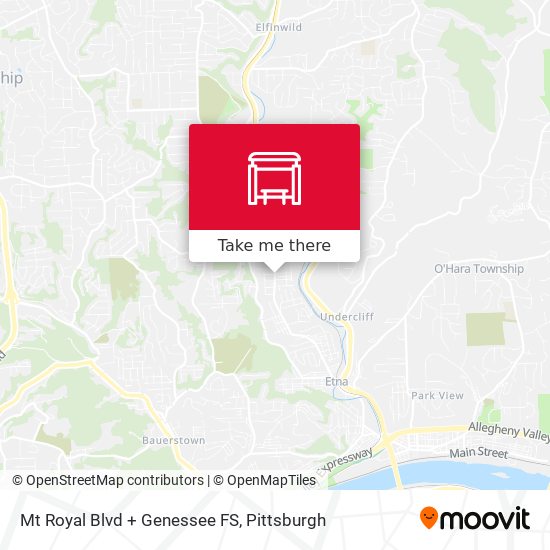 Mt Royal Blvd + Genessee FS map