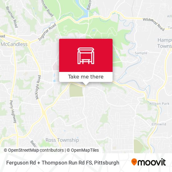Mapa de Ferguson Rd + Thompson Run Rd FS