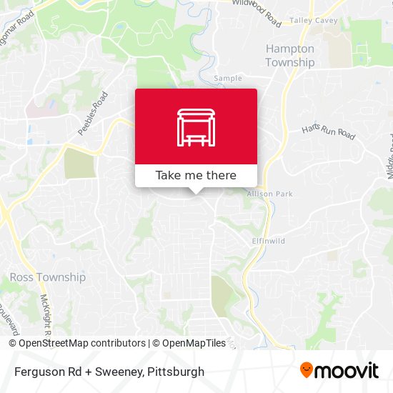 Ferguson Rd + Sweeney map