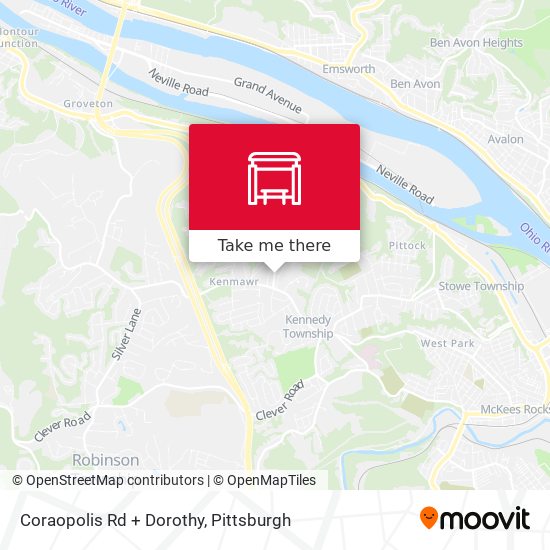 Coraopolis Rd + Dorothy map