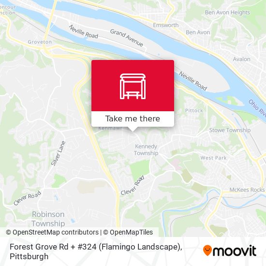 Mapa de Forest Grove Rd + #324 (Flamingo Landscape)