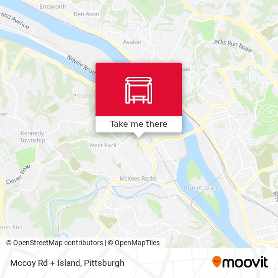 Mapa de Mccoy Rd + Island