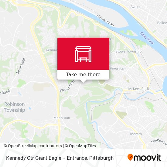 Kennedy Ctr Giant Eagle + Entrance map