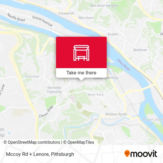 Mccoy Rd + Lenore map