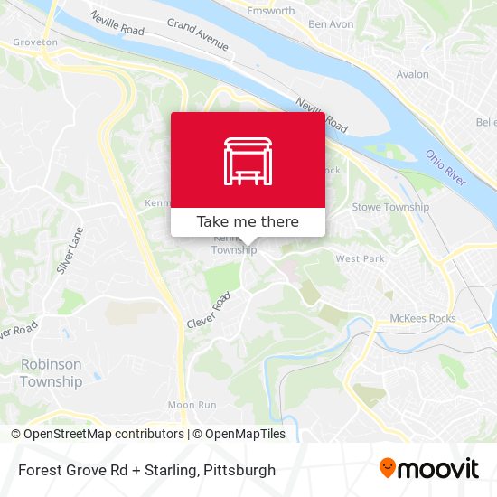 Mapa de Forest Grove Rd + Starling