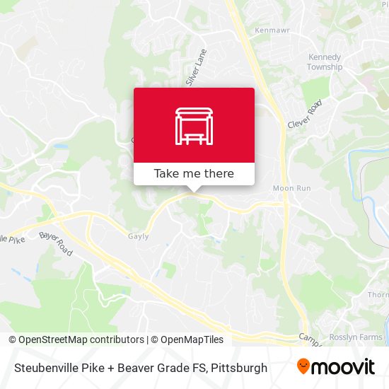 Steubenville Pike + Beaver Grade FS map