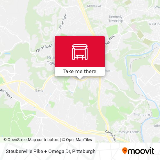 Mapa de Steubenville Pike + Omega Dr