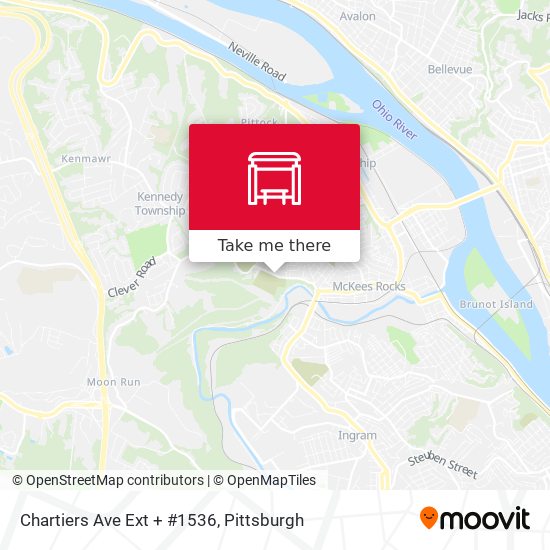 Chartiers Ave Ext + #1536 map