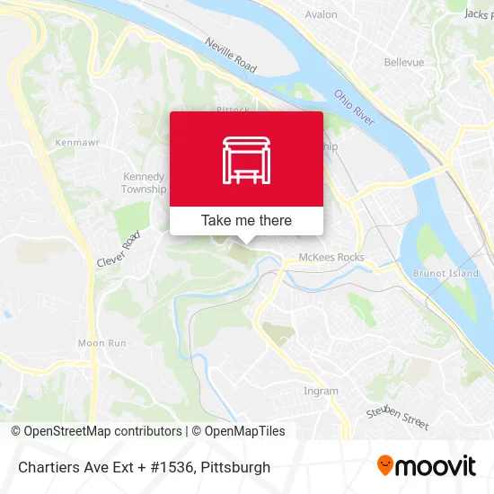 Chartiers Ave Ext + #1536 map