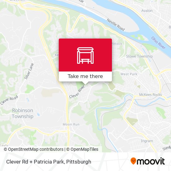 Clever Rd + Patricia Park map