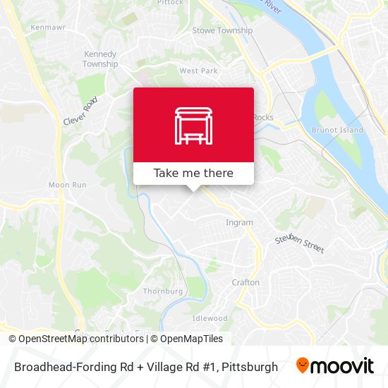 Broadhead-Fording Rd + Village Rd #1 map