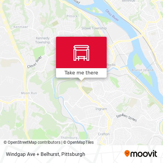 Windgap Ave + Belhurst map