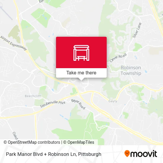 Mapa de Park Manor Blvd + Robinson Ln